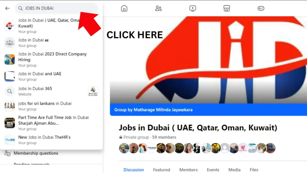 Social media that can find jobs in UAE