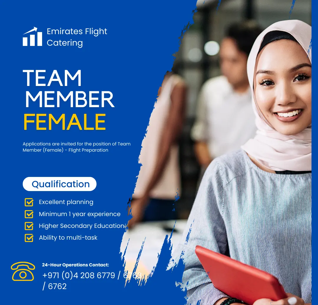 Team Member - Female - Jobs in Dubai