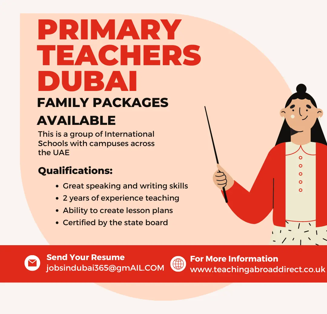 Primary Teachers – Jobs in Dubai