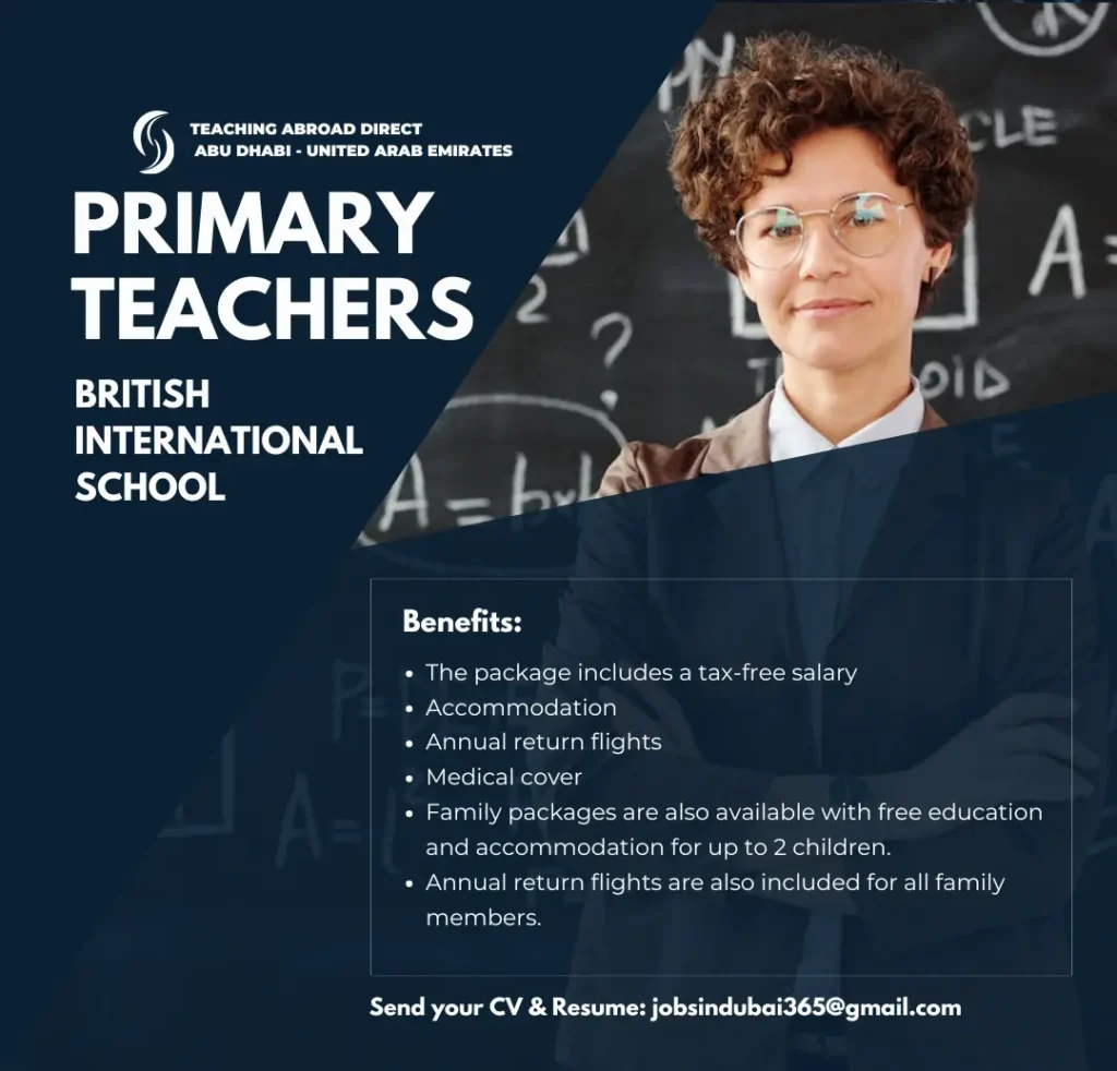 Primary Teachers Middle East, Abu Dhabi UAE