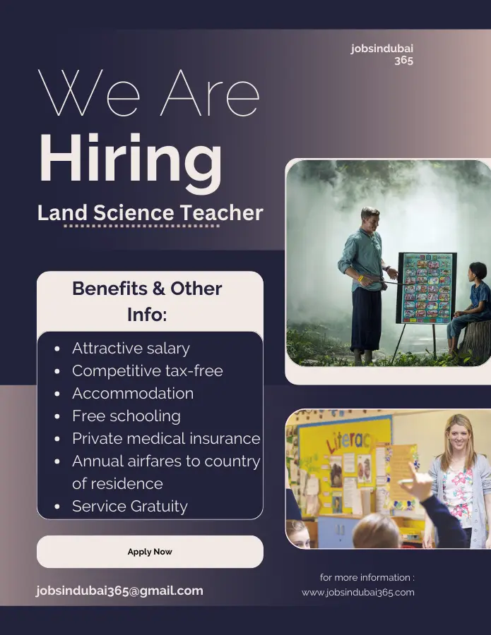 Land Science Teacher (BTEC) Jobs in Dubai