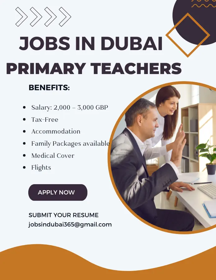 Jobs in Dubai – Primary Teachers