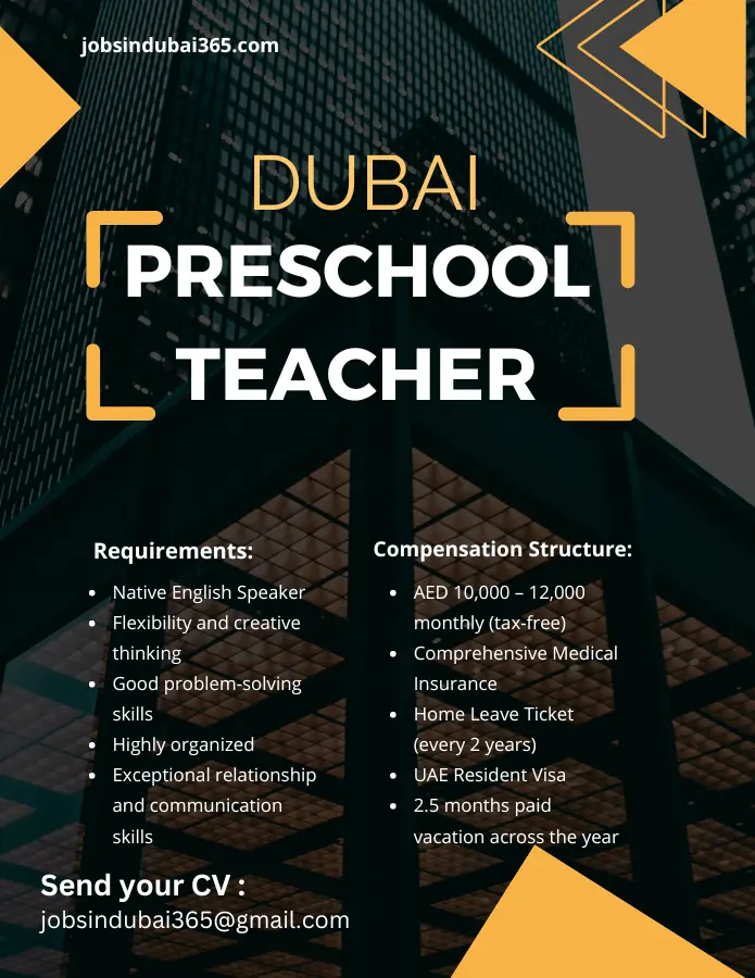 Preschool Teacher – Dubai – Masterminds Early Learning Center