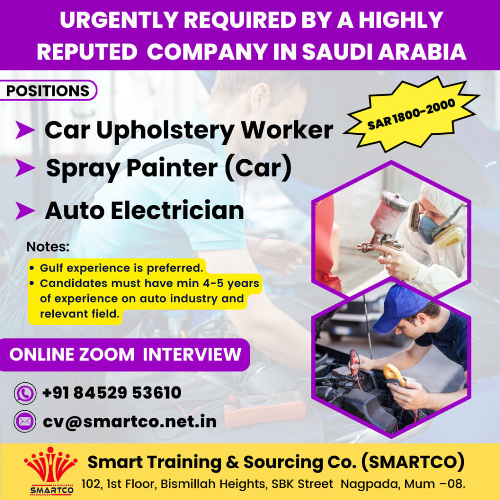 Urgently Required Company in Saudi Arabia