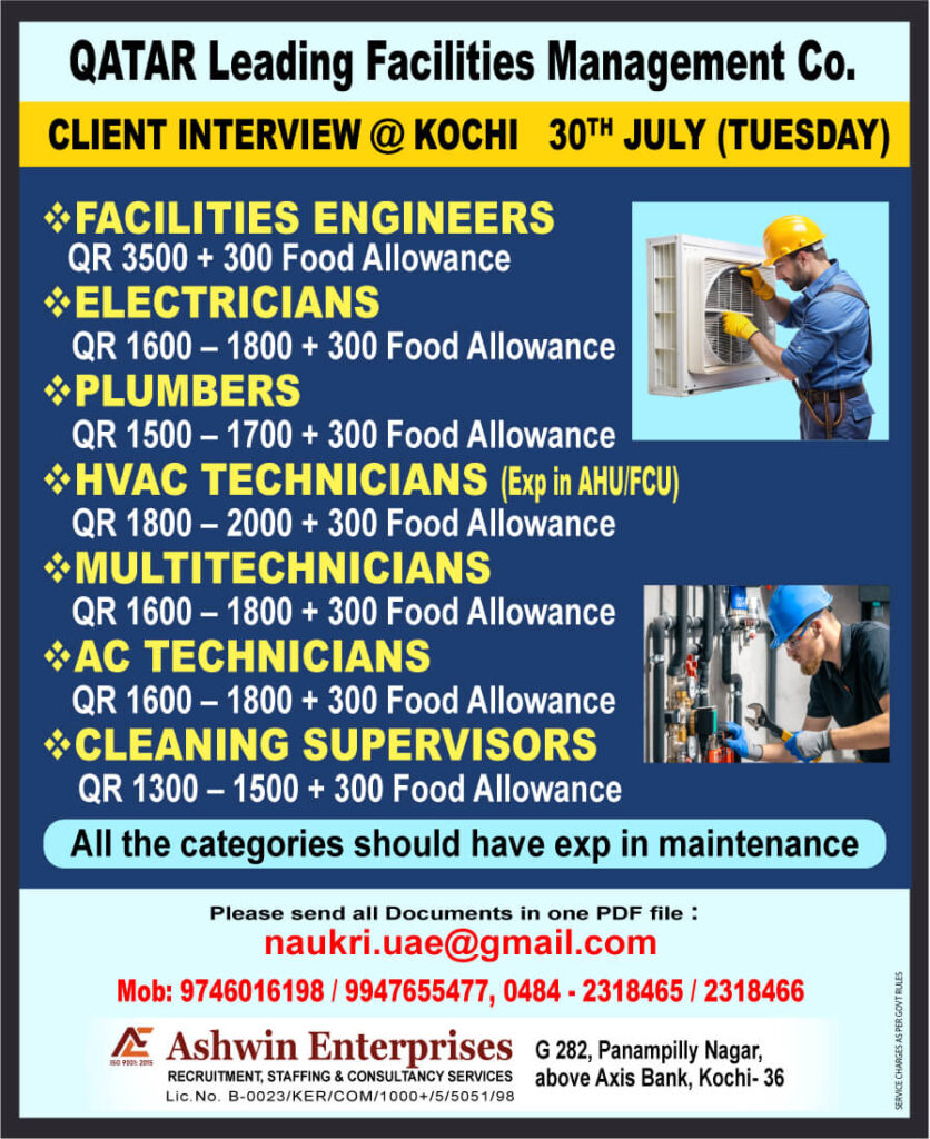 Engineer & Technician Jobs in Qatar