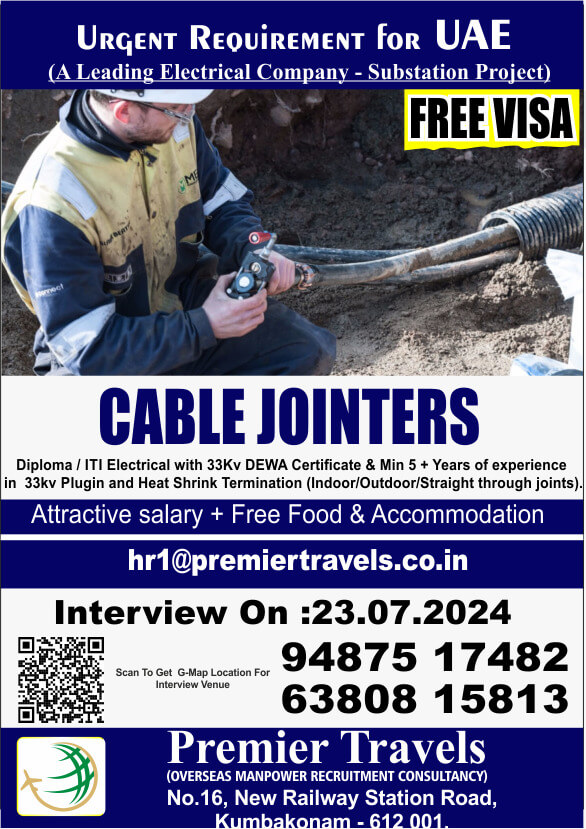 Cable Jointers Jobs in UAE