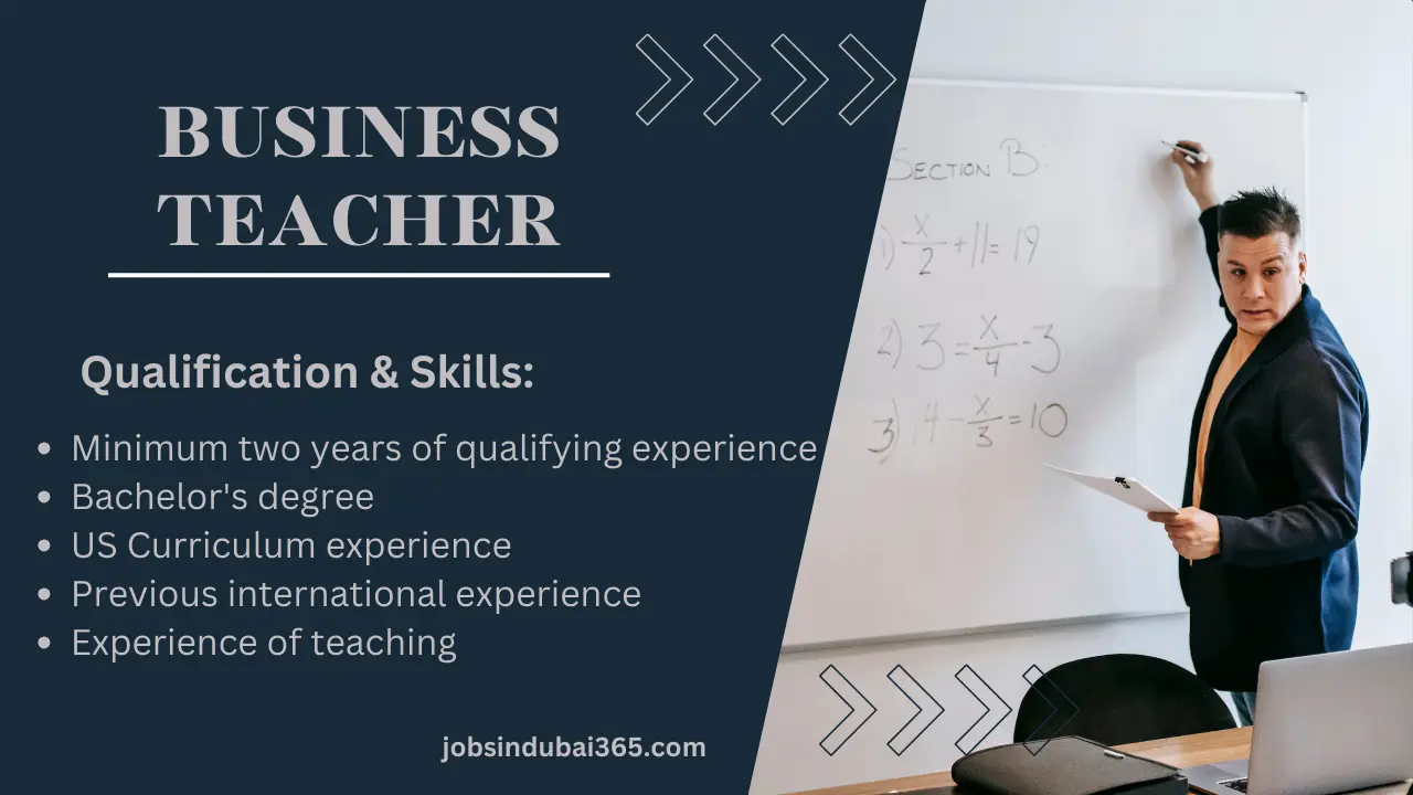 Business Teacher – Jobs in Dubai