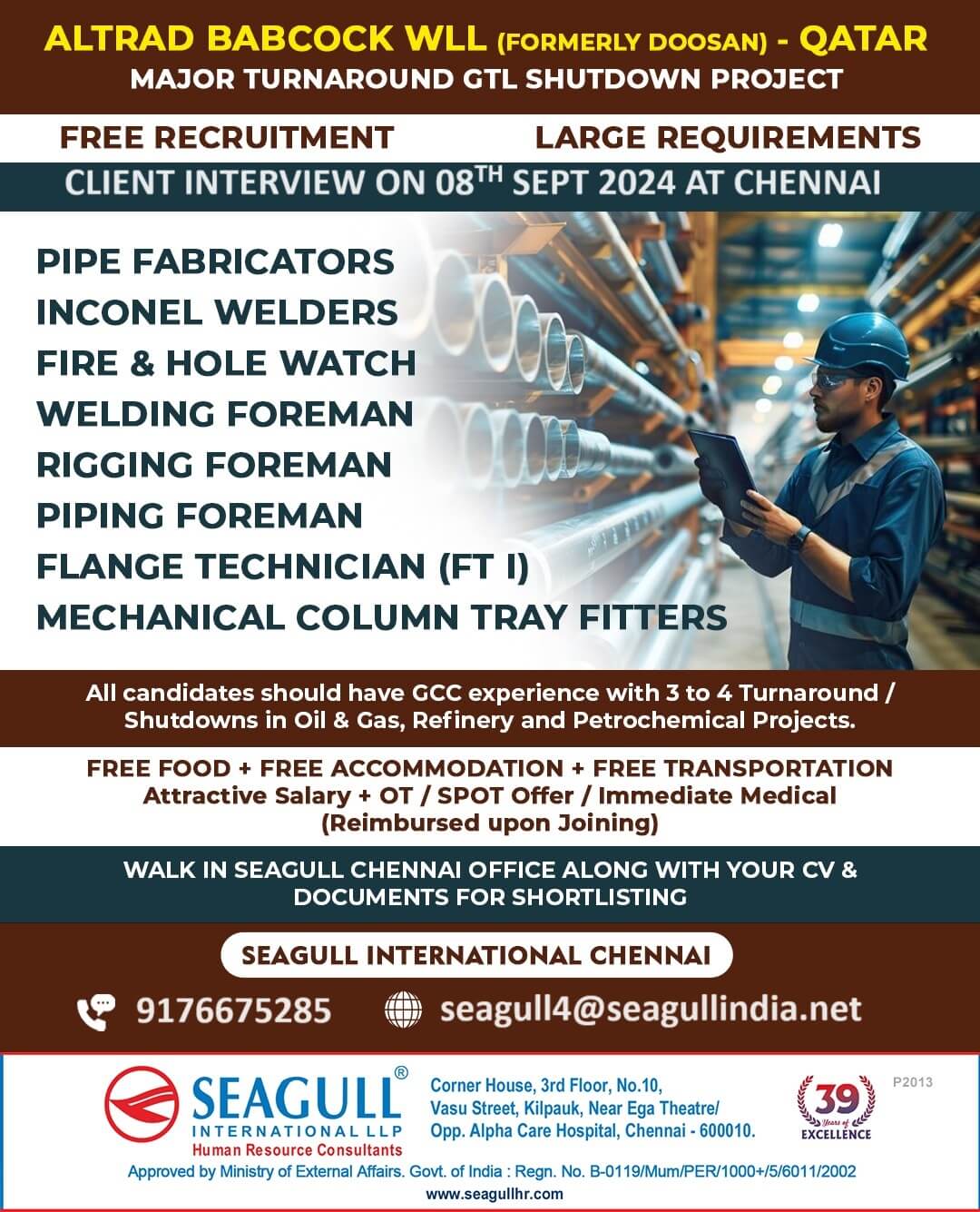 Foreman & Multi Career - Jobs In Qatar